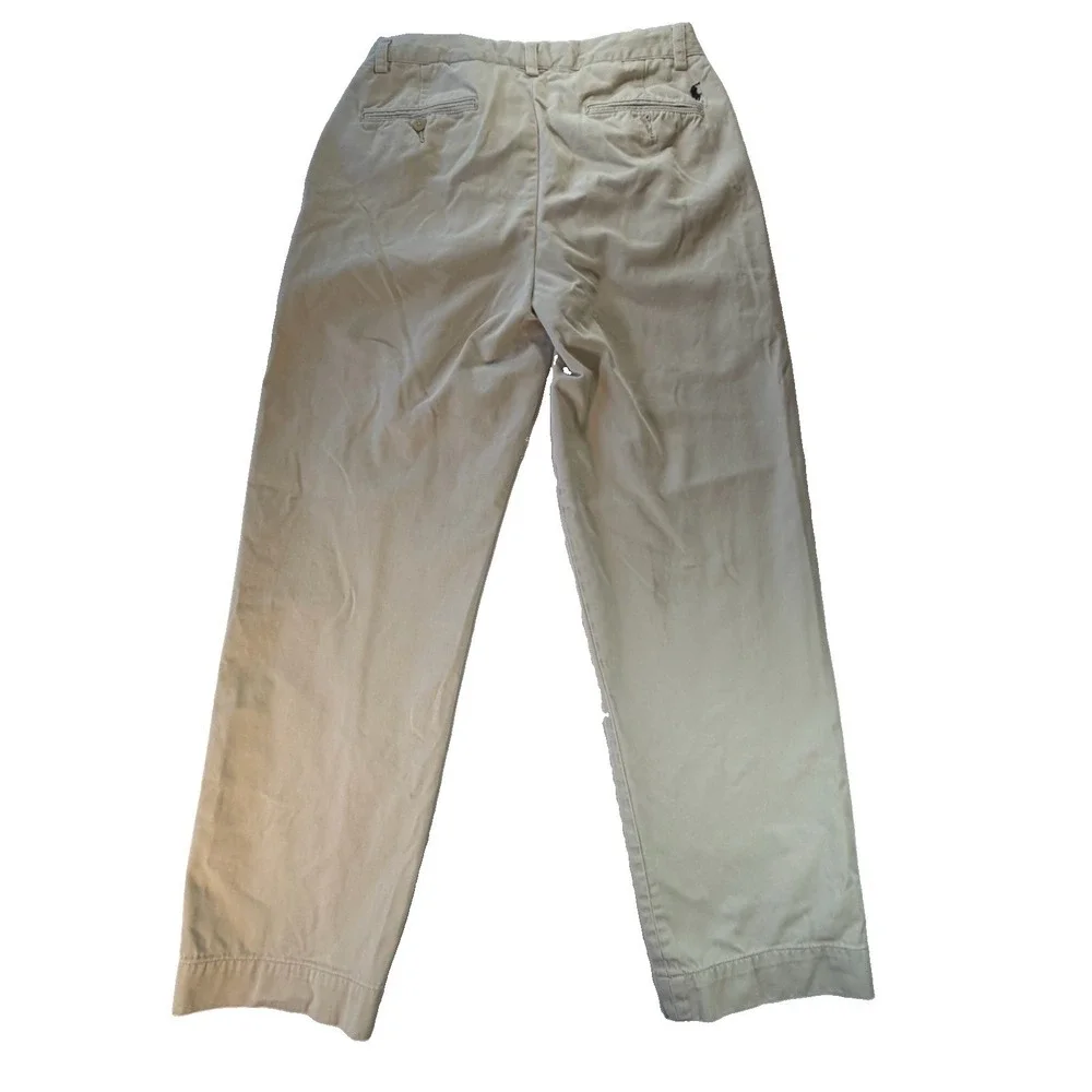 Polo Ralph Lauren Men's Khaki Ethan Pants 30x30 Straight Leg Cotton